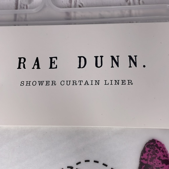 Rae Dunn BEE HAPPY Shower Curtain Liner - Picture 2 of 5